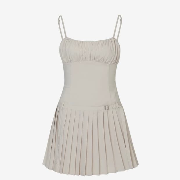 페인오어플레져 WENDY SHIRT DRESS beige