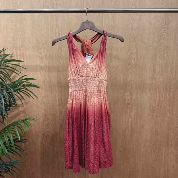 막스마라 스포트막스 홀터넥 슬리브리스 원피스 그래디언트 패턴 그라데이션