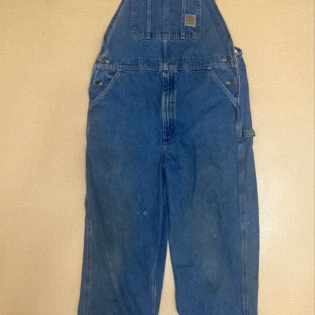 칼하트 00s 데님 오버롤 연청
