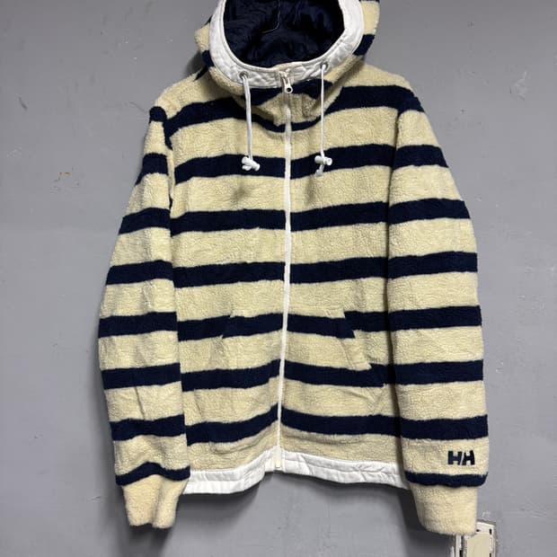 헬리한센 플리스 후드 집업 자켓 L