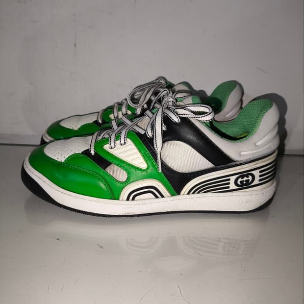 250mm 5 구찌 바스켓 그린데메트라 스니커즈 