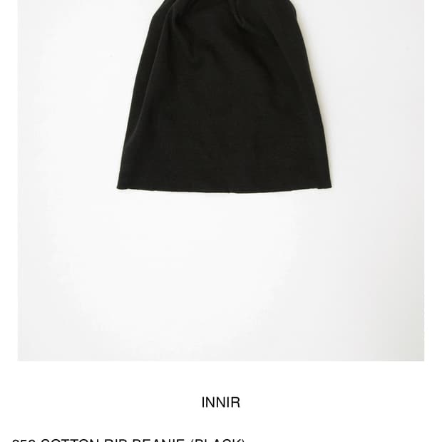 Innir 252 COTTON RIB BEANIE 이니어 코튼 립 비니