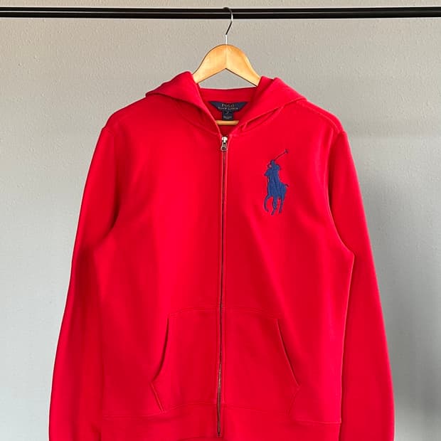 [M]폴로 랄프로렌 빅포니 기모 후드집업