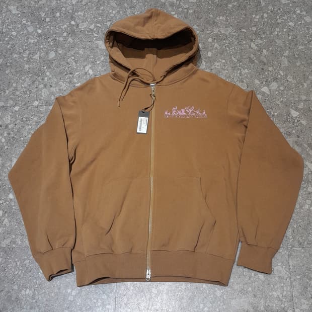 💥(새상품) 디스이즈네버댓 플레임 후드집업 브라운 (M)
