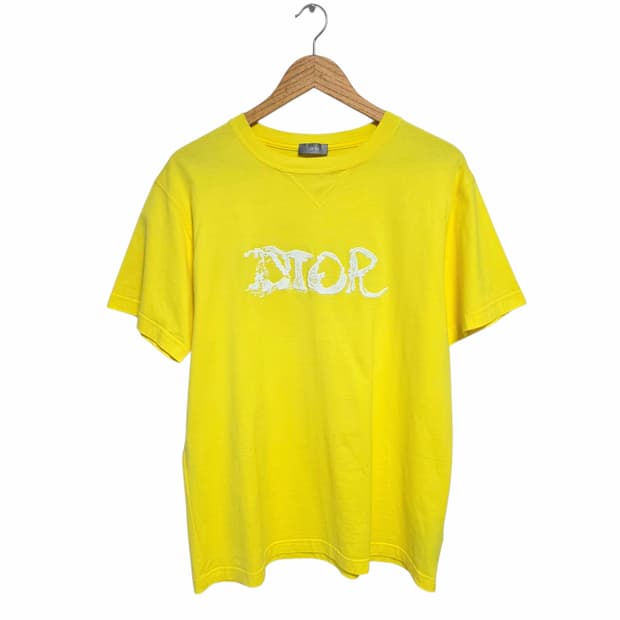 디올 피터도이그 자수 로고 반팔 티셔츠