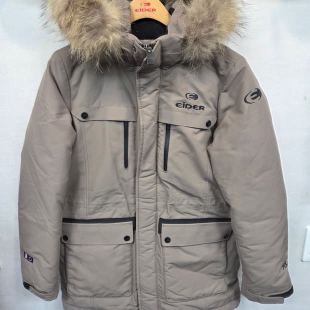 아이더 700 포르스 라쿤퍼 다운 패딩자켓 s