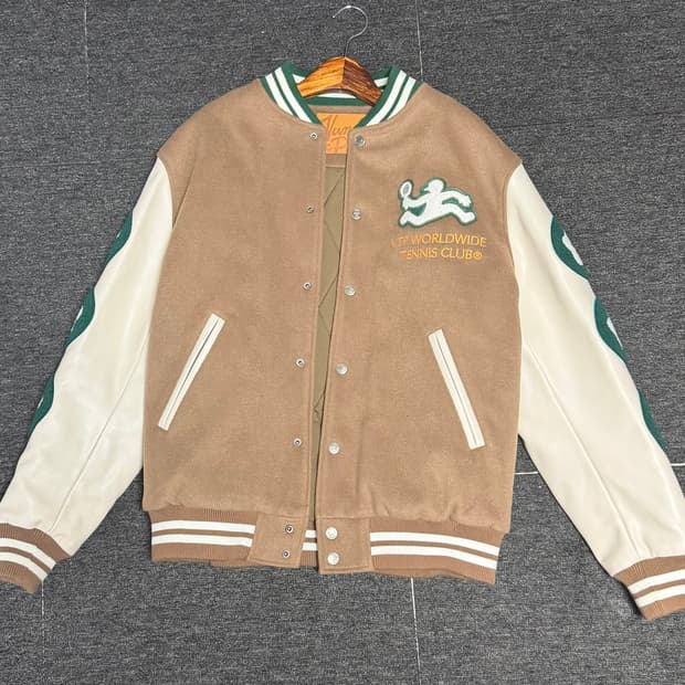 [L]반디 더 핑크 테니스 바시티 자켓