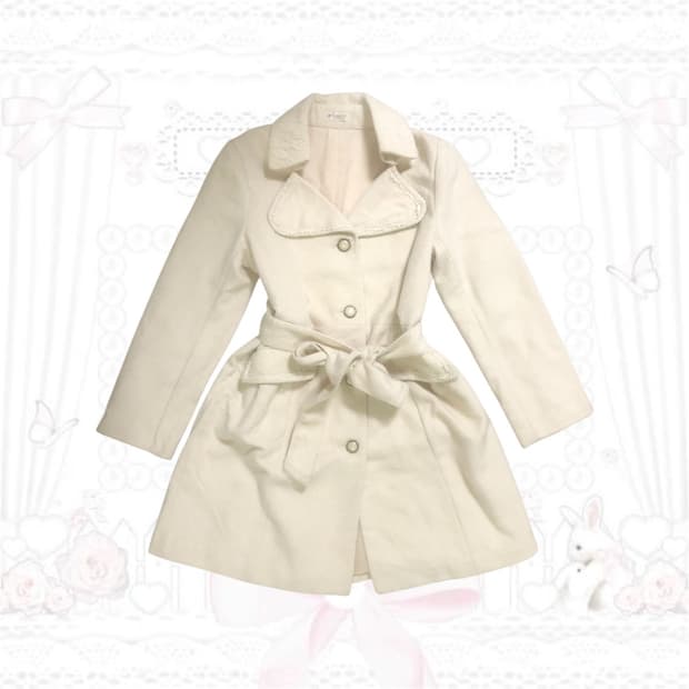 히메갸루 빈티지 엑시즈팜 코트 리즈리사 라떼갸루 모리걸