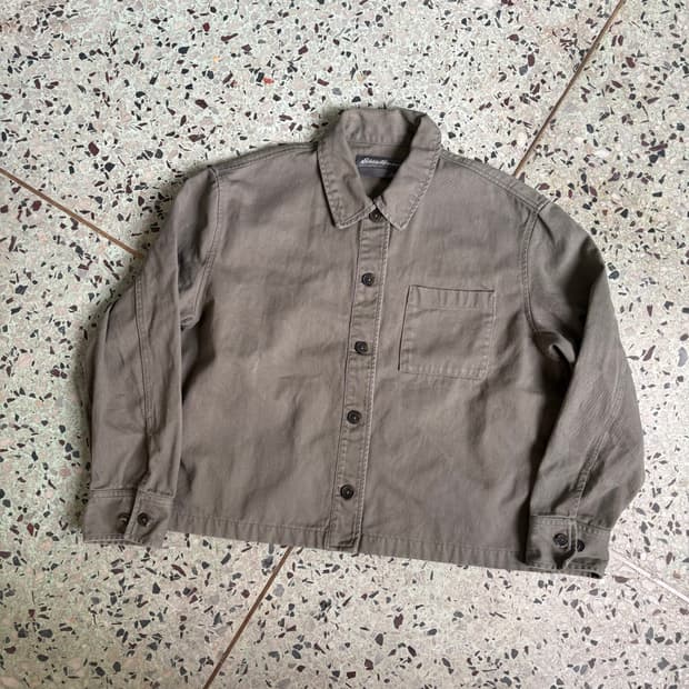 에디바우어 올리브 셔츠 자켓