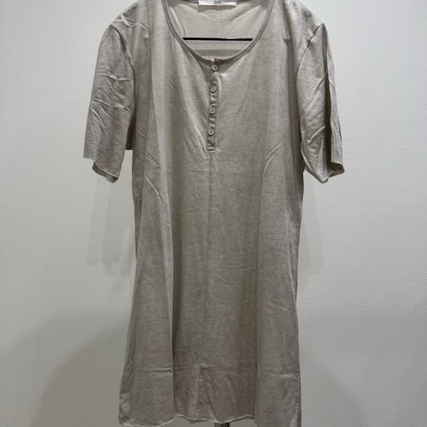 daub 25ss 시멘트 헨리넥 티셔츠