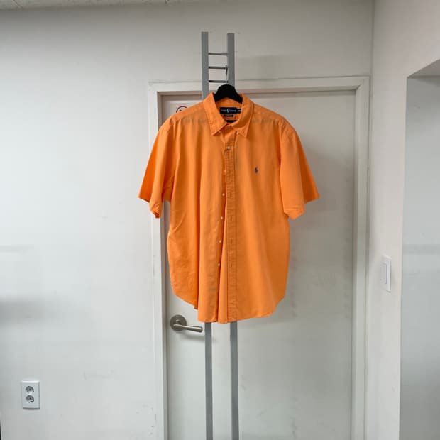 폴로 오렌지 반팔 셔츠 XL
