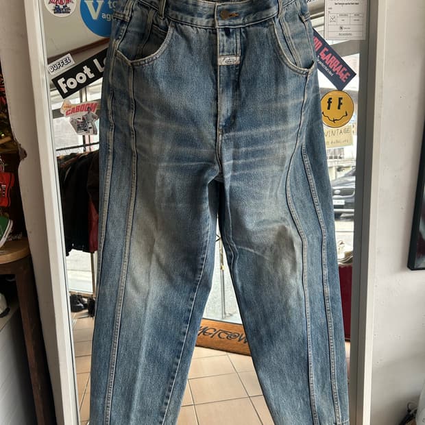 80,90‘s 마리떼프랑소와저버 데님팬츠