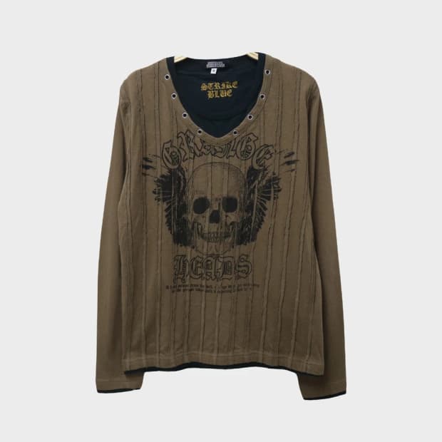 NATURAL VIBRATION 레이어드 긴팔 티셔츠 66785