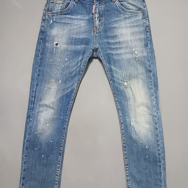 [30] 디스퀘어드2 백포켓로고 스트레이트진 청바지