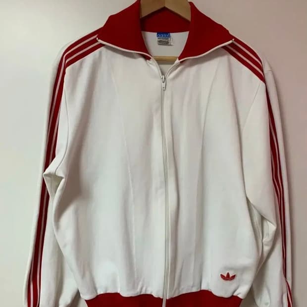 아디다스 서독제 져지 빨강 하단로고