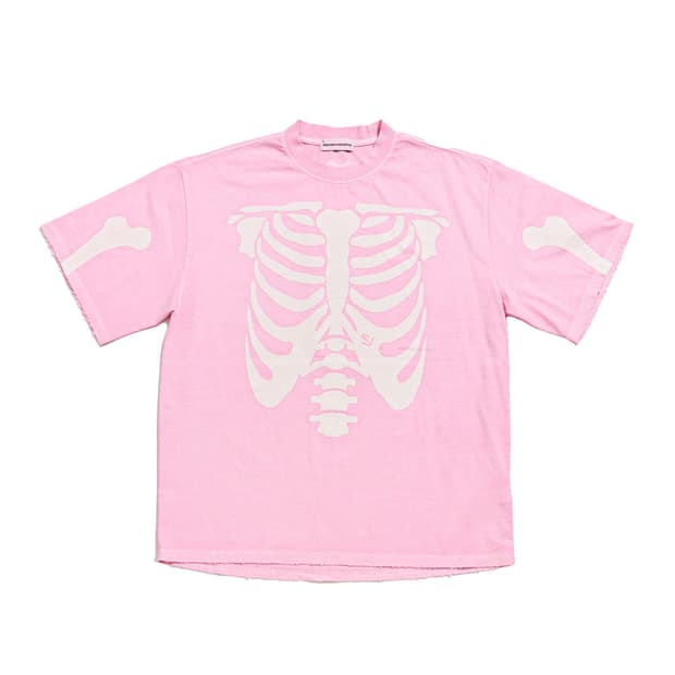 스키즘인듀싱 RIB CAGE T SHIRT_PINK M사이즈