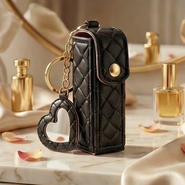 립스틱 파우치 키링 블랙핑크