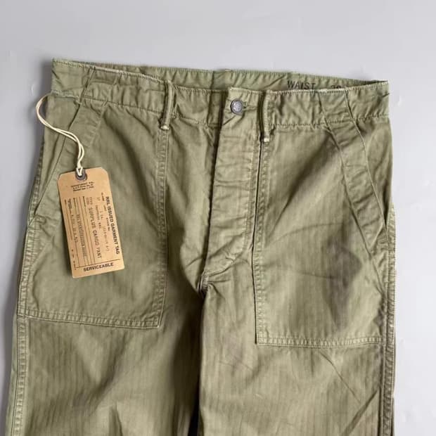 rrl 더블알엘 헤링본 퍼티그 팬츠