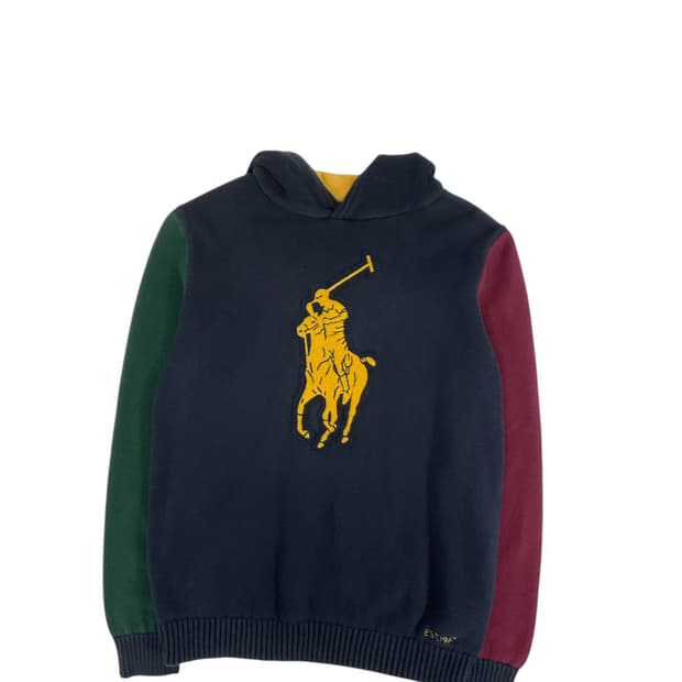 폴로 빅포니 니트 후드 