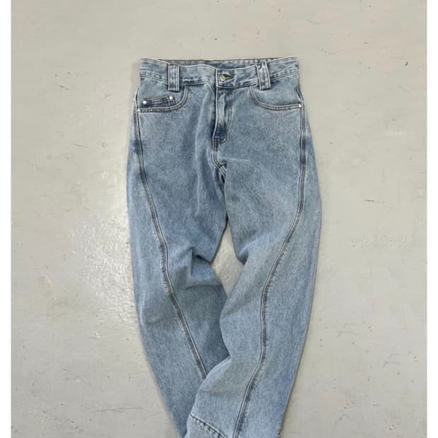 Mpa 플라스틱프로덕트 드리프트 데님 팬츠