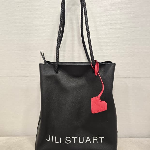 질스튜어트 블랙 소가죽 쇼퍼백 숄더백