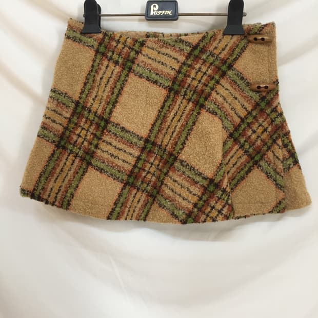 떡볶이 체크 스커트