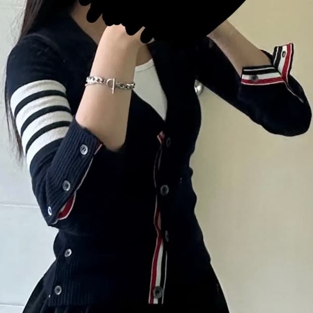 톰브라운 여성 가디건