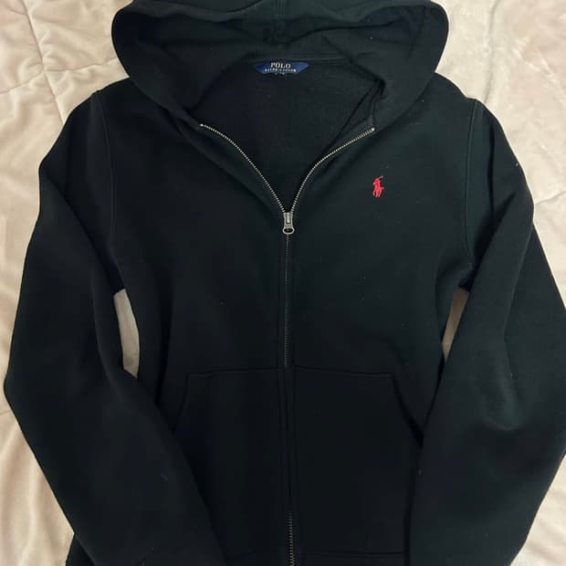 폴로 라플로렌 후드집업 블랙