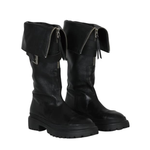 보헤미안서울 FOLDED BELT LONG BOOTS /보헴서 부츠