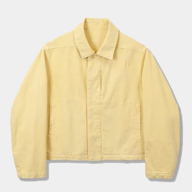 [EE] GARMENT DYED BLOUSON / L.Yellow (M)