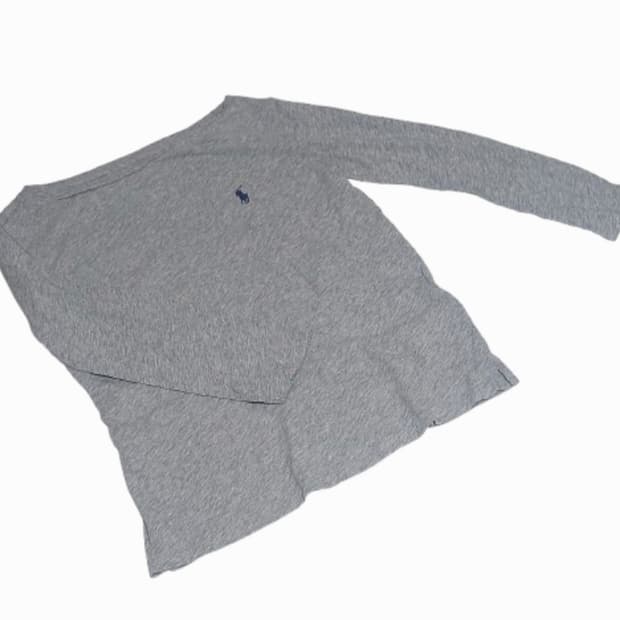 폴로 랄프로렌 7부 보트넥 롱슬리브 그레이