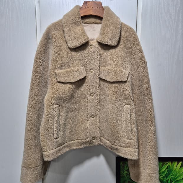 빈티지 베이지 뽀글이 자켓. 새상품