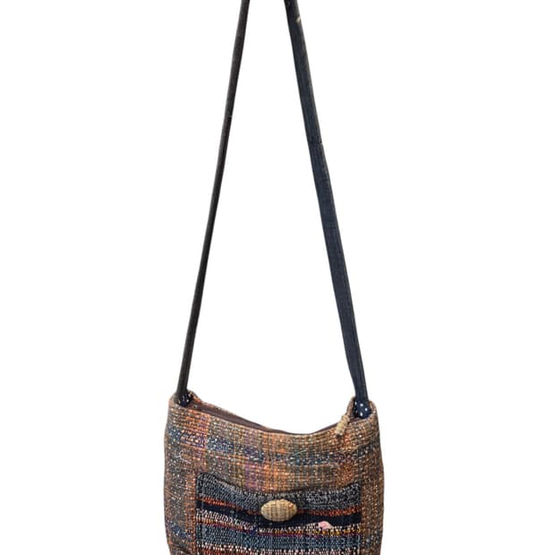 빈티지 패브릭 크로스백 숄더백
