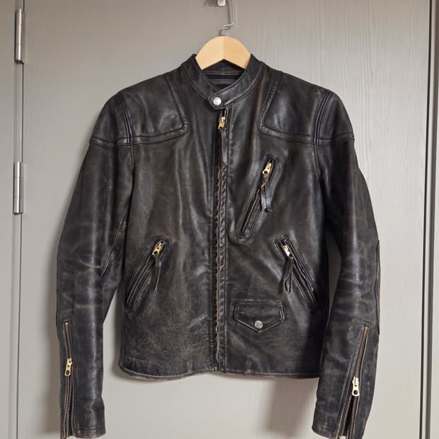 RRL 더블알엘 레더 모토 자켓 XS (급처)