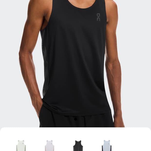 온러닝 퍼포먼스 탱크 블랙 XS