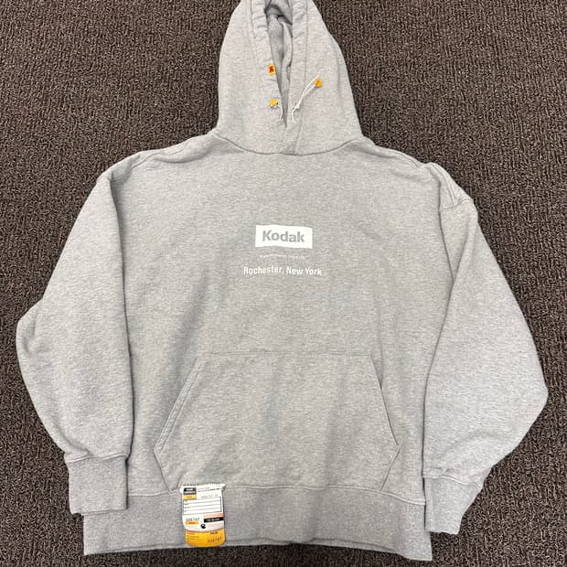 Kodak 코닥 긴팔 후드티셔츠 그레이 2XL