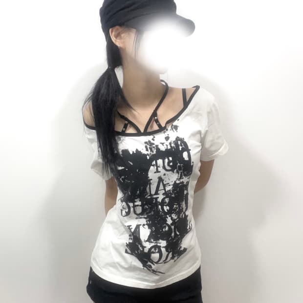 punk halterneck short sleeve