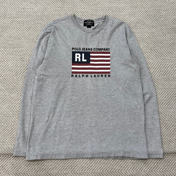 폴로진스컴퍼니 빅로고 롱슬리브 r3484