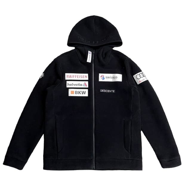 DESCENTE 스위스 본딩 플리스 후드집업 S