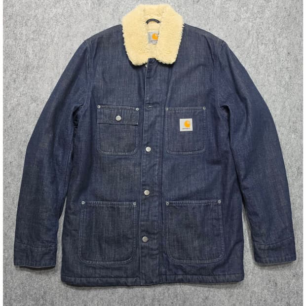 칼하트 WIP 쉐르파 피닉스 코트 데님자켓 청자켓 M