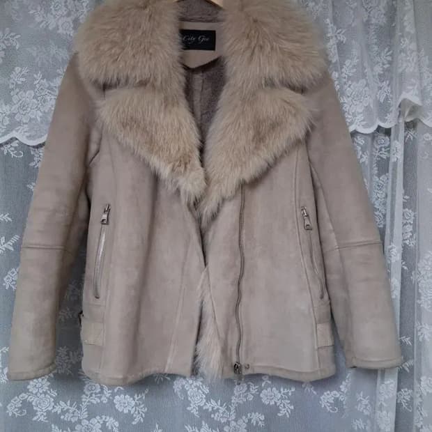 City Gee 폭스퍼 무스탕 자켓 55