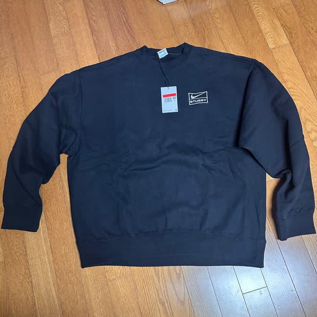 나이키x스투시 기모 맨투맨