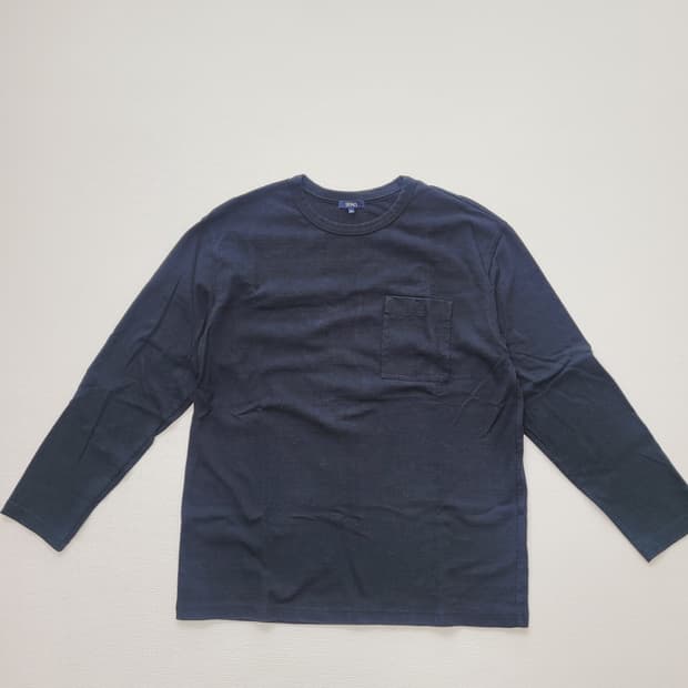 스파오 SPAO 남자 긴팔 라운드티 XL 블랙