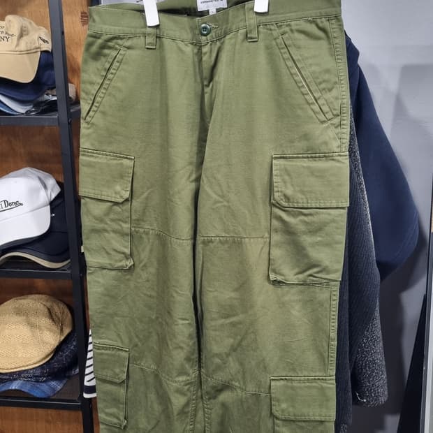 espionage)에스피오나지 올리브색 와이드 cargo pants 34