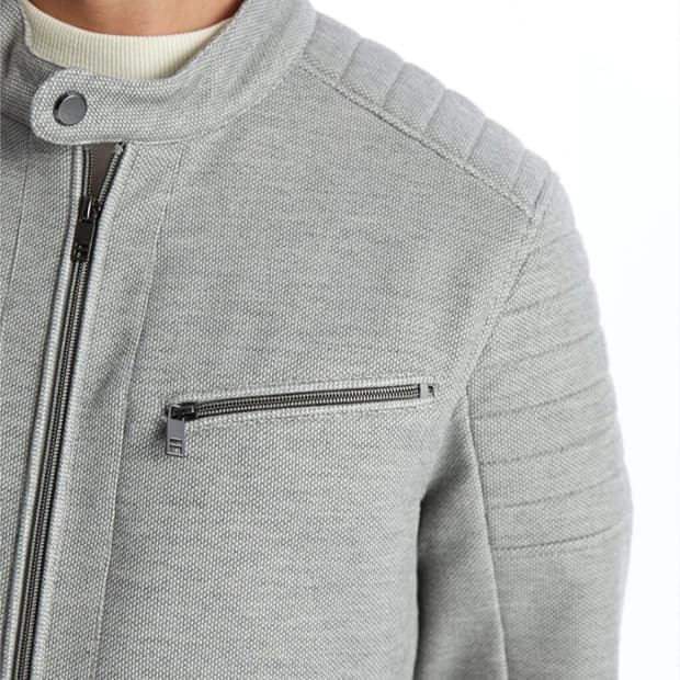 자라 남성 라이더 자켓 L 회색