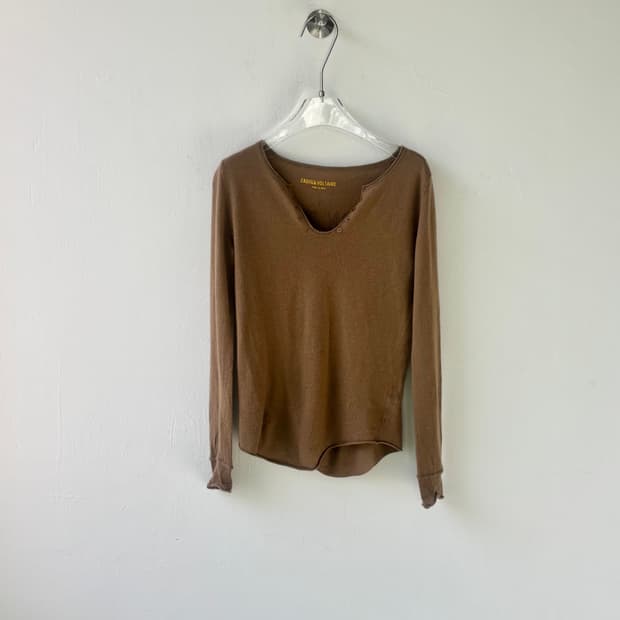 쟈딕 앤 볼테르 캐시미어 브이넥 스웨터 