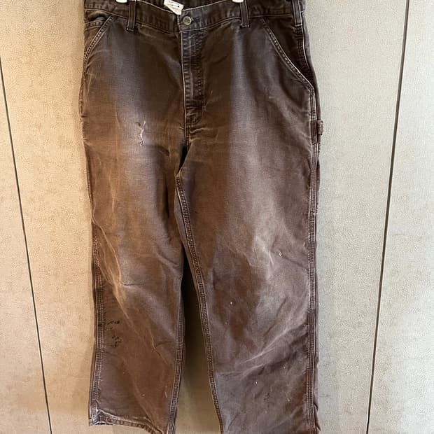 빈티지 칼하트 싱글니 다크브라운 36