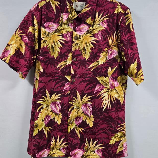 Coconut shell 코코넛쉘 호놀룰루 하와이안 반팔셔츠  M