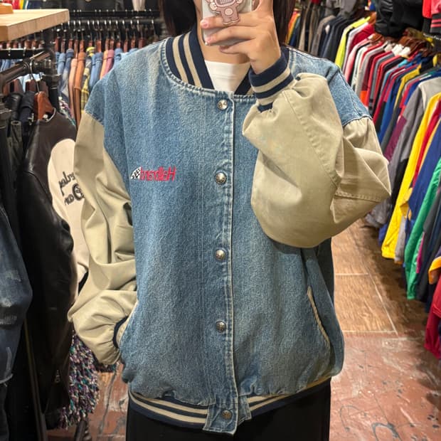 [HI] VTG 베이스볼 데님 자켓