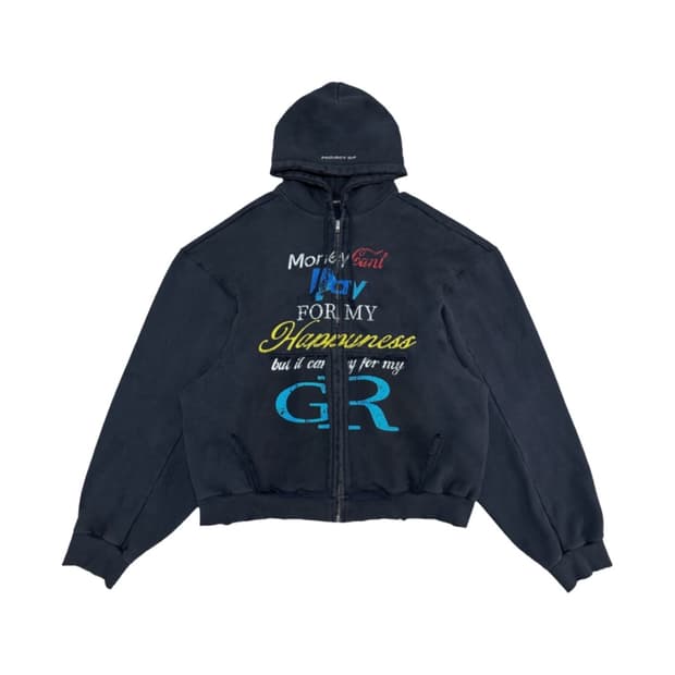 PROJECTGR 해피니스 후드집업 [NAVY,2]